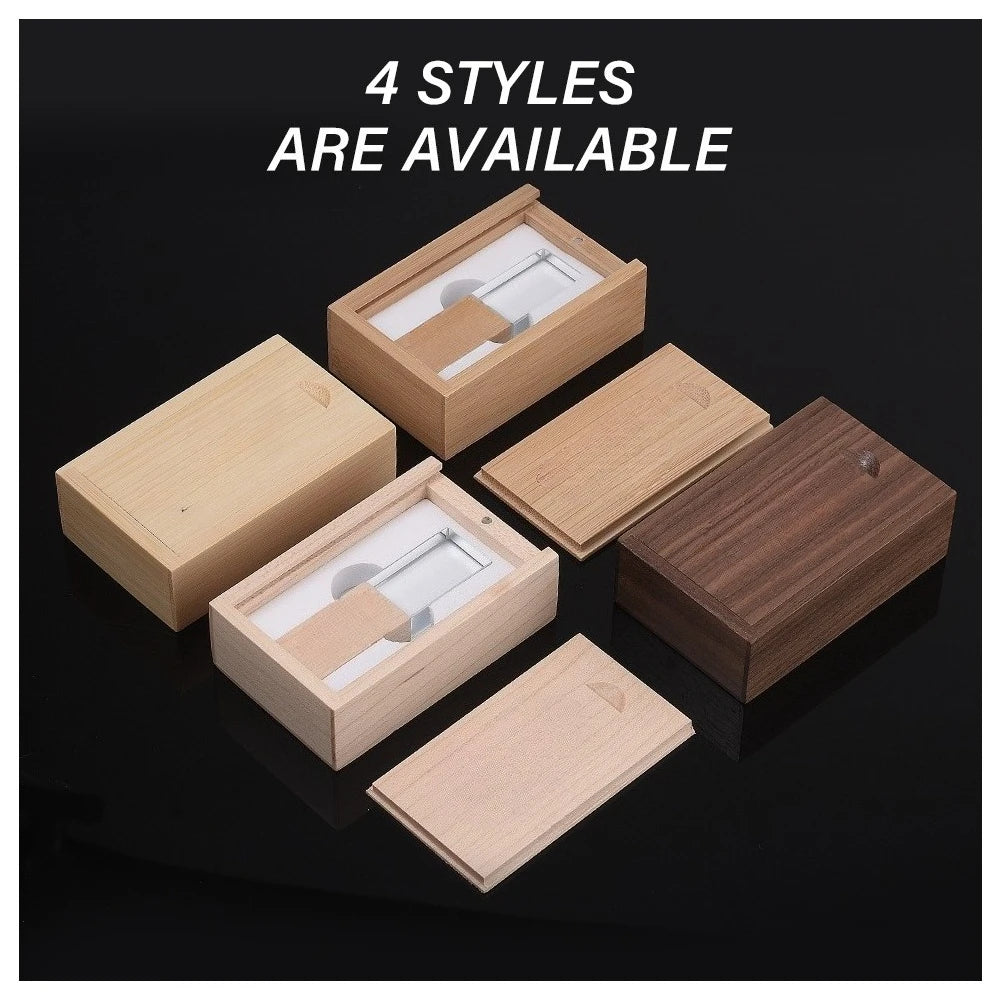 wooden usb flash drive memory stick 64gb, 32gb, 16gb, 8gb - high speed pendrive for laptops, cars, tvs - perfect for wedding, business, and creative gifts