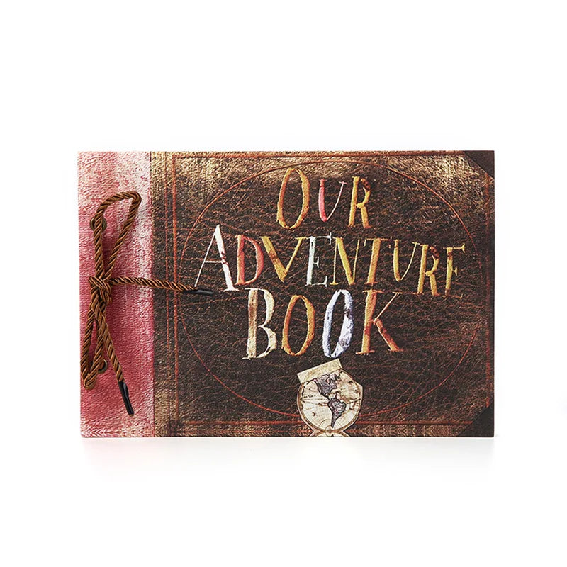 our adventure book photo album scrapbook – 40-page diy handmade “up”-inspired travel memory album for anniversaries, weddings, birthdays & more
