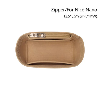 Soft Pouch Organizer Felt Insert Bag Inner Bag Handbag Insert Bag Purse LinerFor Longchamp Le Pliage Backpack Bag