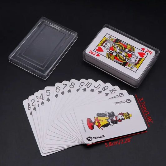 5.8x3.7cm 2.28x1.46in Mini Miniature Games Playing Cards Home Decor for Family Fun, Travel, Unique Gift, Durable Design, Perfect for All Ages