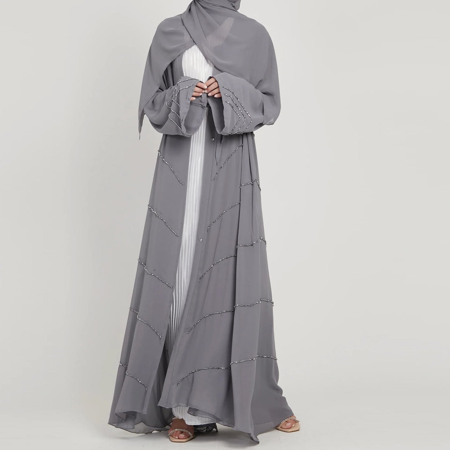 dubai 2024 luxury opened kimono abaya long loose dress prayer garment for women - elegant party kaftan, modest islamic fashion, spring summer wear, sizes s-xxl