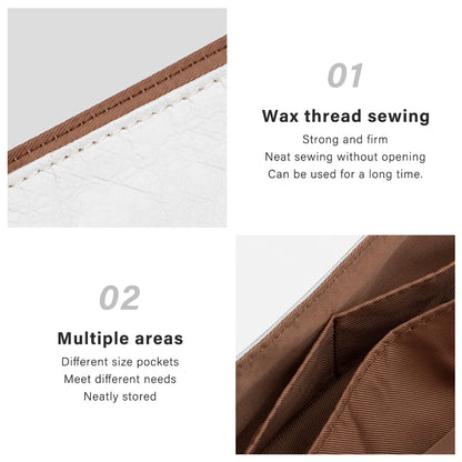 WUTA Dupont Paper Bag Organizer For Longchamp Tote Insert Handbag Liner Storage Shaper for S M L Ultra Light Purse Inner Bag