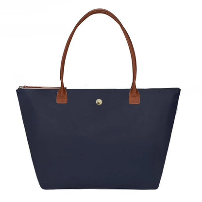 B098RVW2N3 Fashion Nylon Foldable Large Capacity Travel Handbag Shoulder Bag Large Nylon Women's  trendy Underarm Shopping Purses Bag