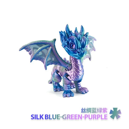3D Dragon Rotatable Articulated Dragon Kid Gifts Realistic Statue Decor