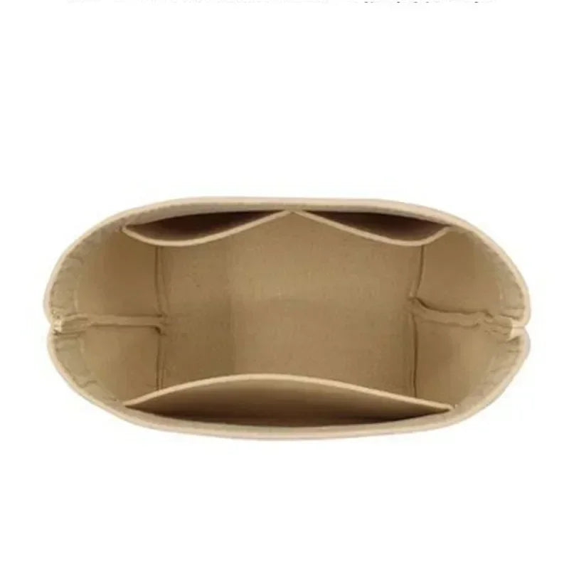 felt cloth insert bag for longchamp le pliage cuir top handle bag xs organizer makeup pouch travel inner handbag storage divider