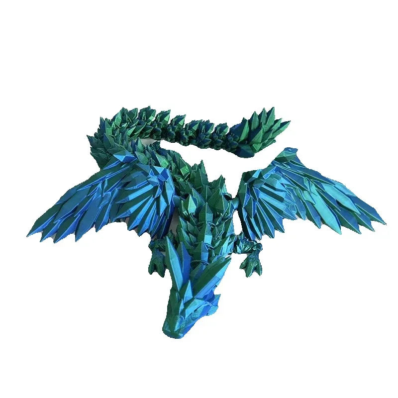 1 pc 3d printed dragon crystal flying dragon wing movable ornament 20cm/45cm