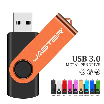 У - Тарелка USB 32GB Flash Drive 16GB Memory Stick Metal Jump Drive Swivel Pendrive Portable 64GB 128GB USB 3.0 Pen Drives for Fast Data Transfer
