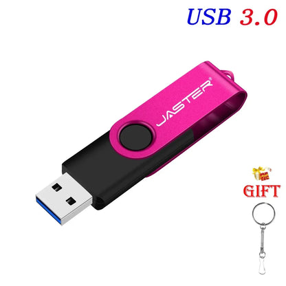У - Тарелка USB 32GB Flash Drive 16GB Memory Stick Metal Jump Drive Swivel Pendrive Portable 64GB 128GB USB 3.0 Pen Drives for Fast Data Transfer