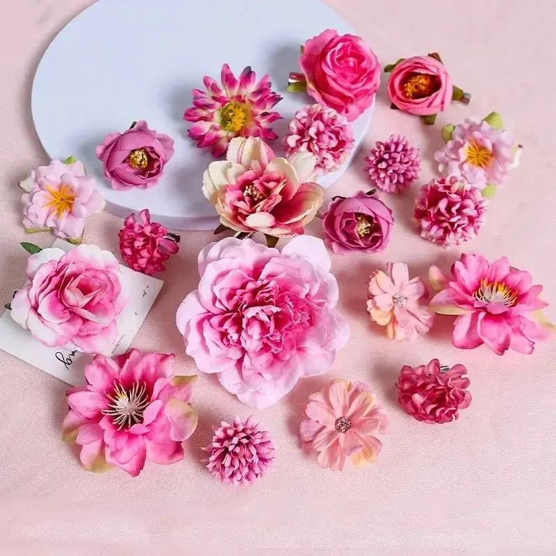 artificial silk rose flowers, 3/21 pcs, mixed colours, home and wedding decor, anniversary, baby shower, birthday, diy crafts, decorative bouquets, indoor use