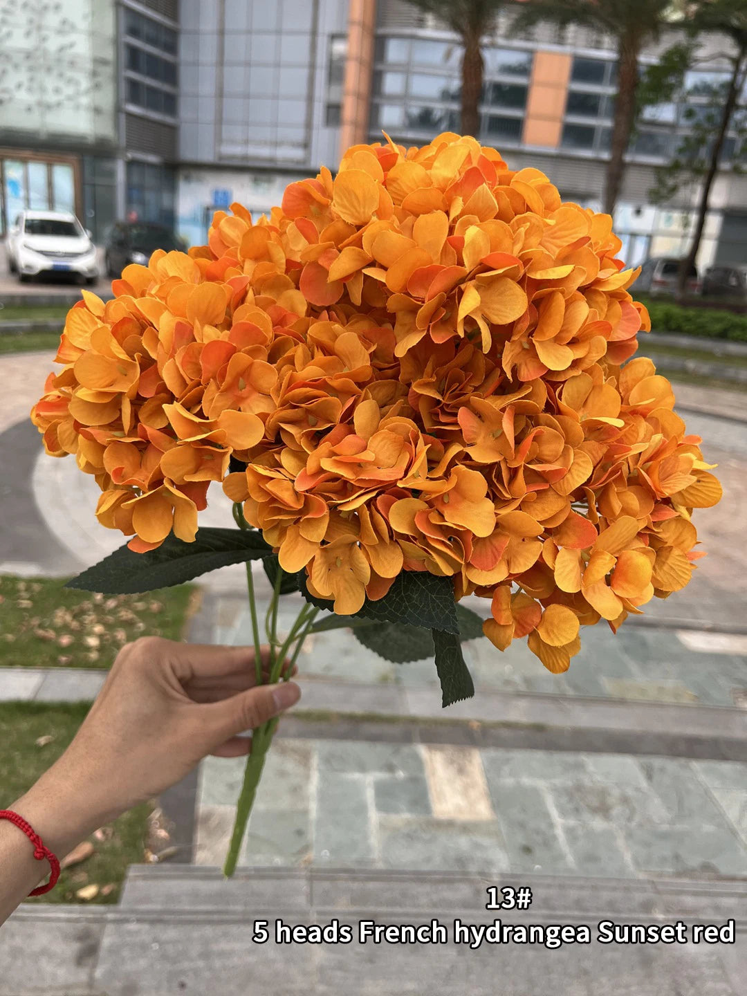 silk hydrangea bouquet artificial flowers for wedding, home decor, diy floral arrangement, bridal baby shower, indoor party decoration, large size