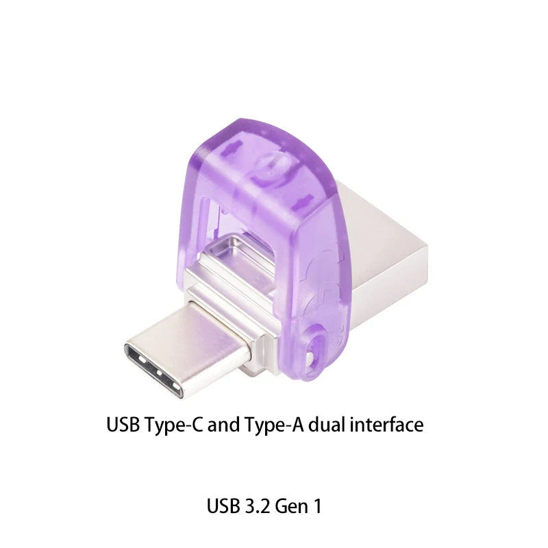 usb 3.1 flash drive 32gb 64gb 128gb 256gb – high-speed memory stick for data transfer – portable pendrive with usb type-c and type-a interface