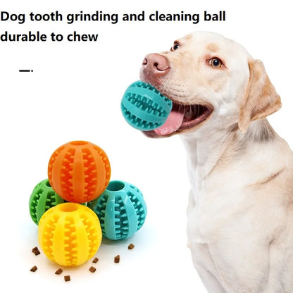 Interactive Rubber Dog Toy Ball, Safe & Durable Chew Toy for Puppies & Large Dogs, Non-Toxic, Ideal for Fetch, Training, Indoor Outdoor Play, Boosts Dental Health & Mental Stimulation