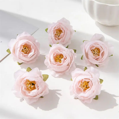 Artificial Silk Peony Flower Heads 40/80pcs for DIY Wedding Decor, Home Vase Arrangement, Bridal Wreaths, Party Centrepieces, Baby Shower, Indoor Decorations