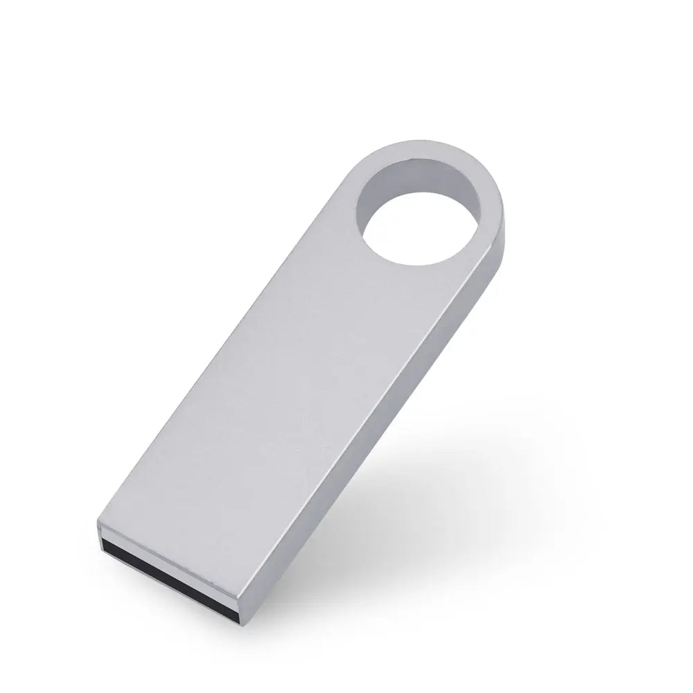waterproof metal usb flash drive memory stick 64gb 32gb 16gb 8gb 4gb, portable usb 2.0 pen drive, high-speed data transfer, stylish silver design for pc and laptop
