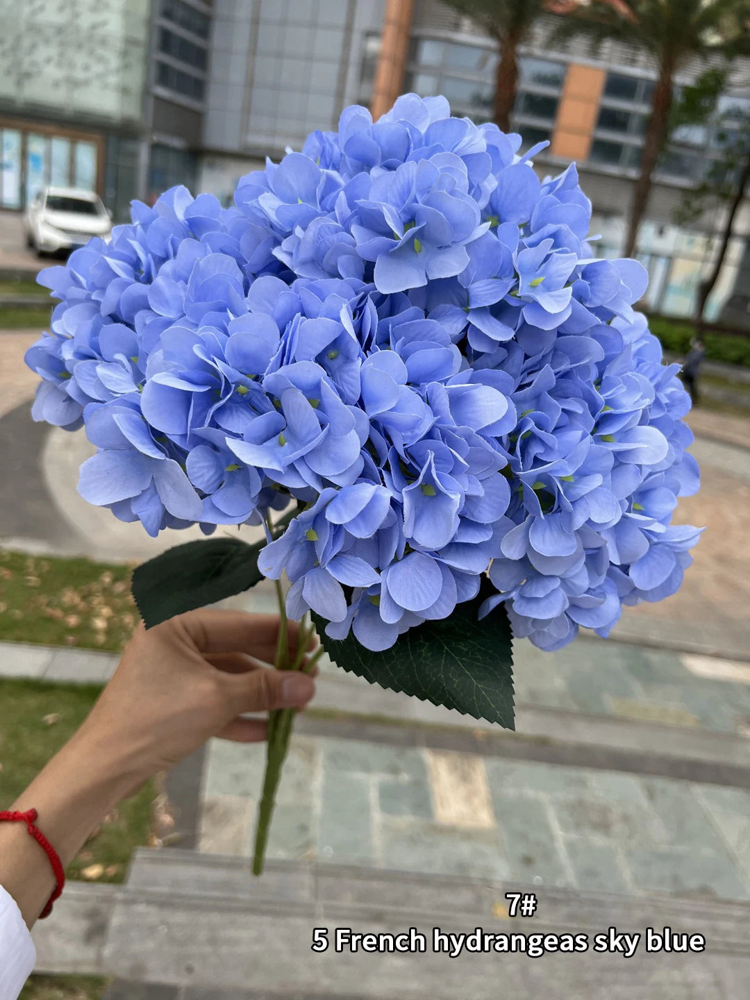silk hydrangea bouquet artificial flowers for wedding, home decor, diy floral arrangement, bridal baby shower, indoor party decoration, large size