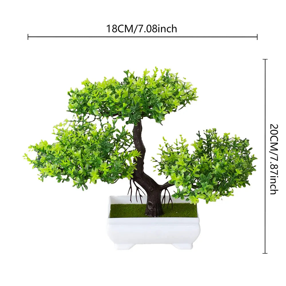 artificial bonsai trees set, decorative plastic plants, ideal for home decor, holiday decorations, christmas, halloween, easter, year-round festive accent