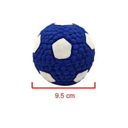 Soft Latex Pet Ball Toy for Dogs, Squeaky Rugby Tennis Volleyball Football Basketball, Teeth Cleaning, Training & Play for Small to Large Breeds