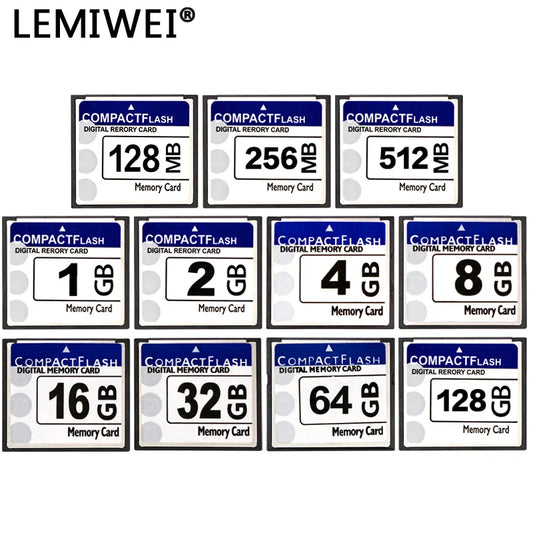 LEMIWEI Compact Flash Card 128MB 256MB 512MB 1GB 2GB 4GB 8GB 16GB 32GB 64GB High Speed Memory Card for Camera Storage Upgrade