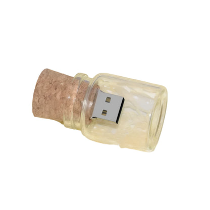 10PCS/LOT Drift Bottle USB Flash Drive 128GB 64GB Pendrive Glass Cork Memory Stick 32GB Custom LOGO Creative Gifts Unique Design USB Stick