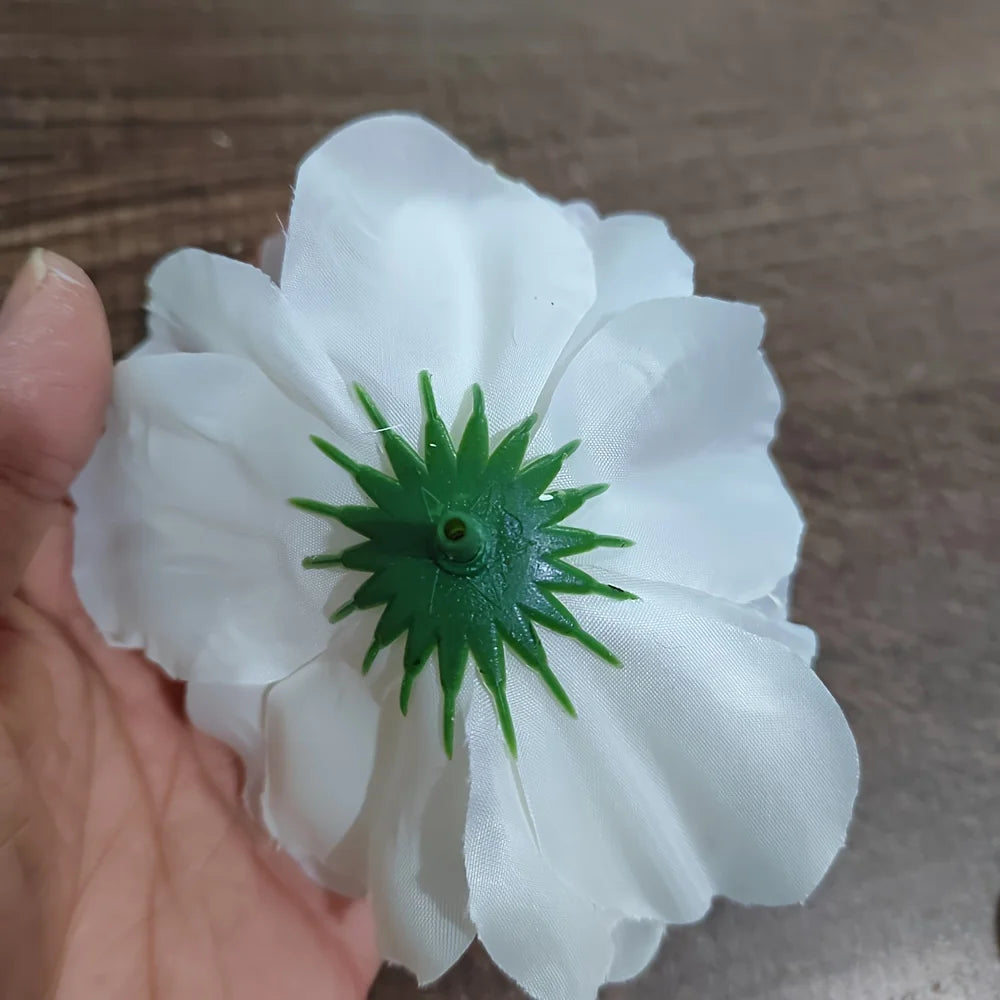 silk artificial dahlia flower heads 100pcs 10cm for home décor, wedding, bridal shower, outdoor event decoration, diy wreaths, gift box fillers, silk rose style