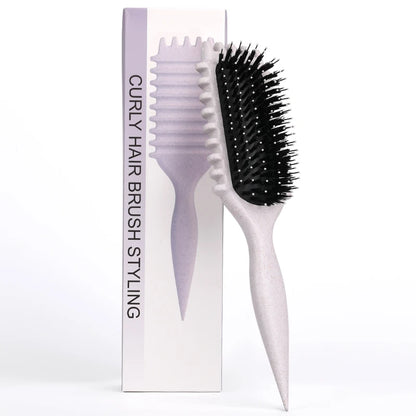 B0CZQYDWFR Salon Styling Curly Hair Styling Brush Curl Hair Brush for Combing and Shaping Men's and Women's Curls Reduce Pulling Tools
