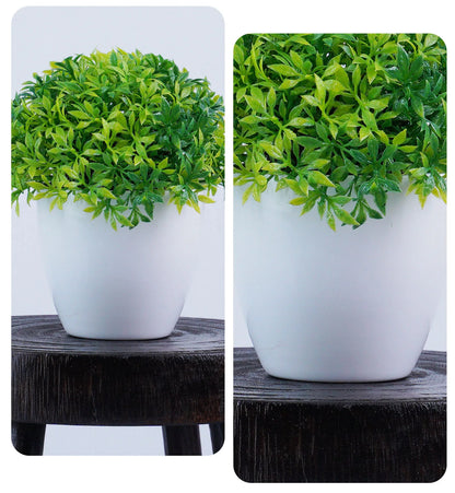 Artificial Bonsai Plant Décor, Plastic Potted Ornament for Home, Office, Garden, Hotel, Indoor & Outdoor Exhibition, Realistic Greenery, Low-Maintenance Decor