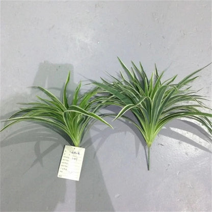 Artificial Silk Chlorophytum Branch Faux Plant for Indoor Desktop Decor, Ideal for Office, Home, and Outdoor Exhibitions - No Pot