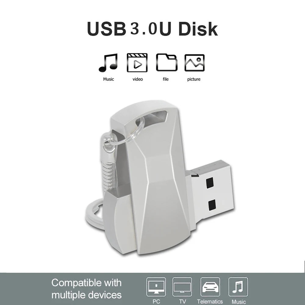 metal 16tb u disk flash drive usb 3.0 high speed file transfer 8tb 2tb ultra-large capacity waterproof mechanical style
