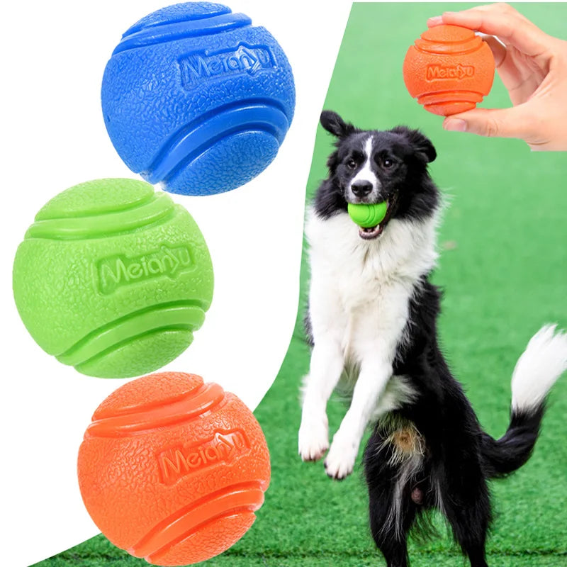 durable rubber pet dog ball toy, interactive bouncy chew ball for small & large dogs, outdoor fetch & training, safe & long-lasting play, easy-to-clean, gift-ready