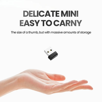 Mini USB Flash Drives 4GB-64GB Memory Sticks, Portable Black U Disk with Key Chain, USB 2.0 for Computer & Car, Creative Gift Options