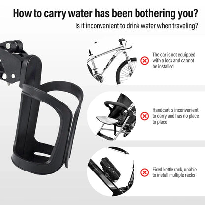 B07BWGZWGD Bicycle Bottle Cages MTB Water Bottle Holder Children Bike Cart Bottle Rack Baby Stroller Cup Holder Rack Bicycle Accessories