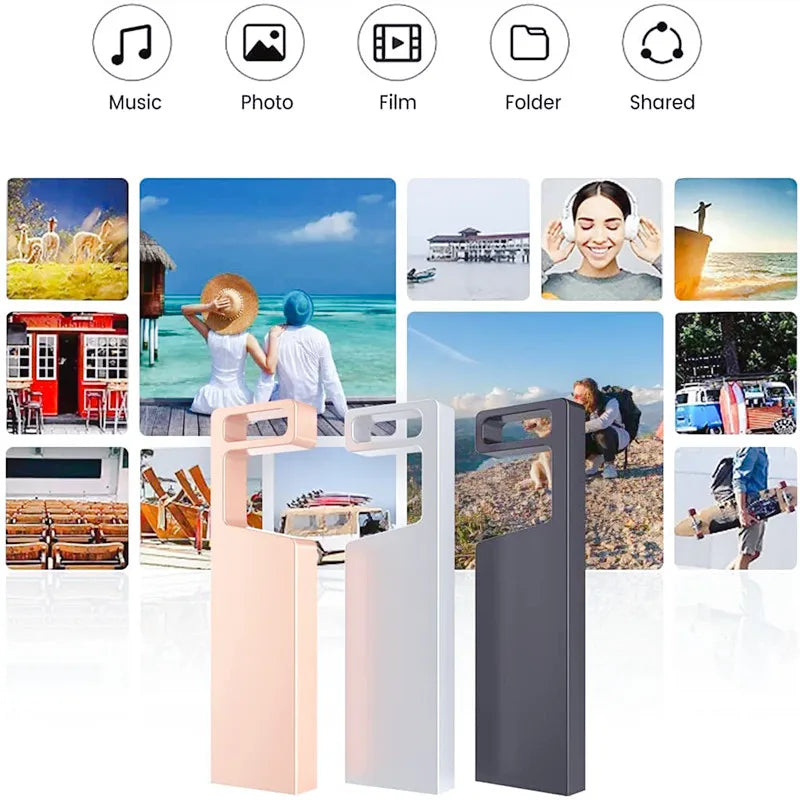 usb flash drive metal 256gb 512gb 16gb 32gb 64gb 128gb, usb 2.0 pen drive for pc, laptop, car audio, reliable storage solution