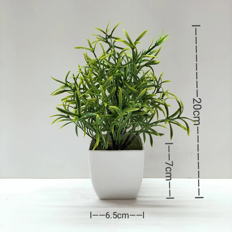 artificial bonsai plant for desktop, office, or window sill | plastic decorative potted plant | ideal for home decor, outdoor exhibitions | natural-looking indoor ornament