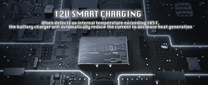 B0DPHWRGGL EAFC 12V 4A Car MotorcycleBattery Charger LCD Display  Intelligent Chargers Multiple protection Pulse Repair AGM BatteryCharger