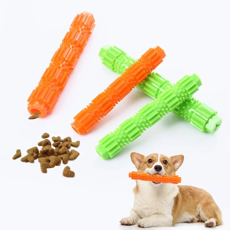 strong rubber dog chew toy for aggressive chewers, treat dispensing, teeth cleaning, long-lasting, squeaky design, safe for all dog sizes, pet play and mental stimulation