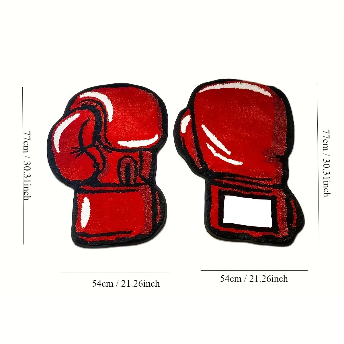 red boxing gloves tufted rugs soft fluffy tiger print rug non-slip absorbent bathroom floor mat room decor home essential