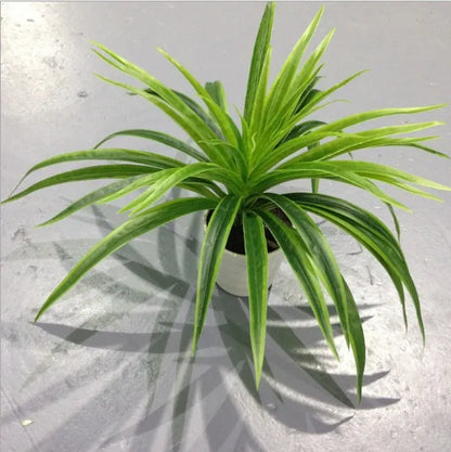 Artificial Silk Chlorophytum Branch Faux Plant for Indoor Desktop Decor, Ideal for Office, Home, and Outdoor Exhibitions - No Pot