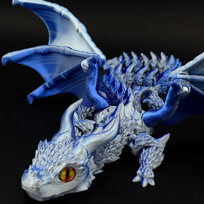 3D Dragon Rotatable Articulated Dragon Kid Gifts Realistic Statue Decor