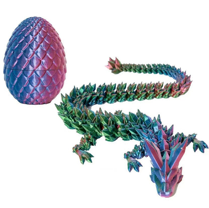 1set 3D Printed Dragon Egg With Dragon Figurine Funny Gift Room Decor