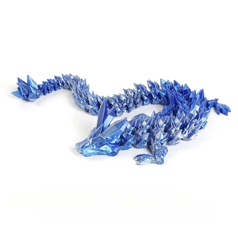 30cm room decoration 3d printed crystal dragon home decor items counter pressure toy rotatable articulated perfect toy dazzling
