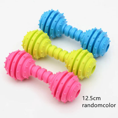 Rubber Pacifier Ring Chew Toy for Small Dogs | Durable Bite-Resistant | Promotes Dental Health | Puppy Training Aid | Random Colourful Selection