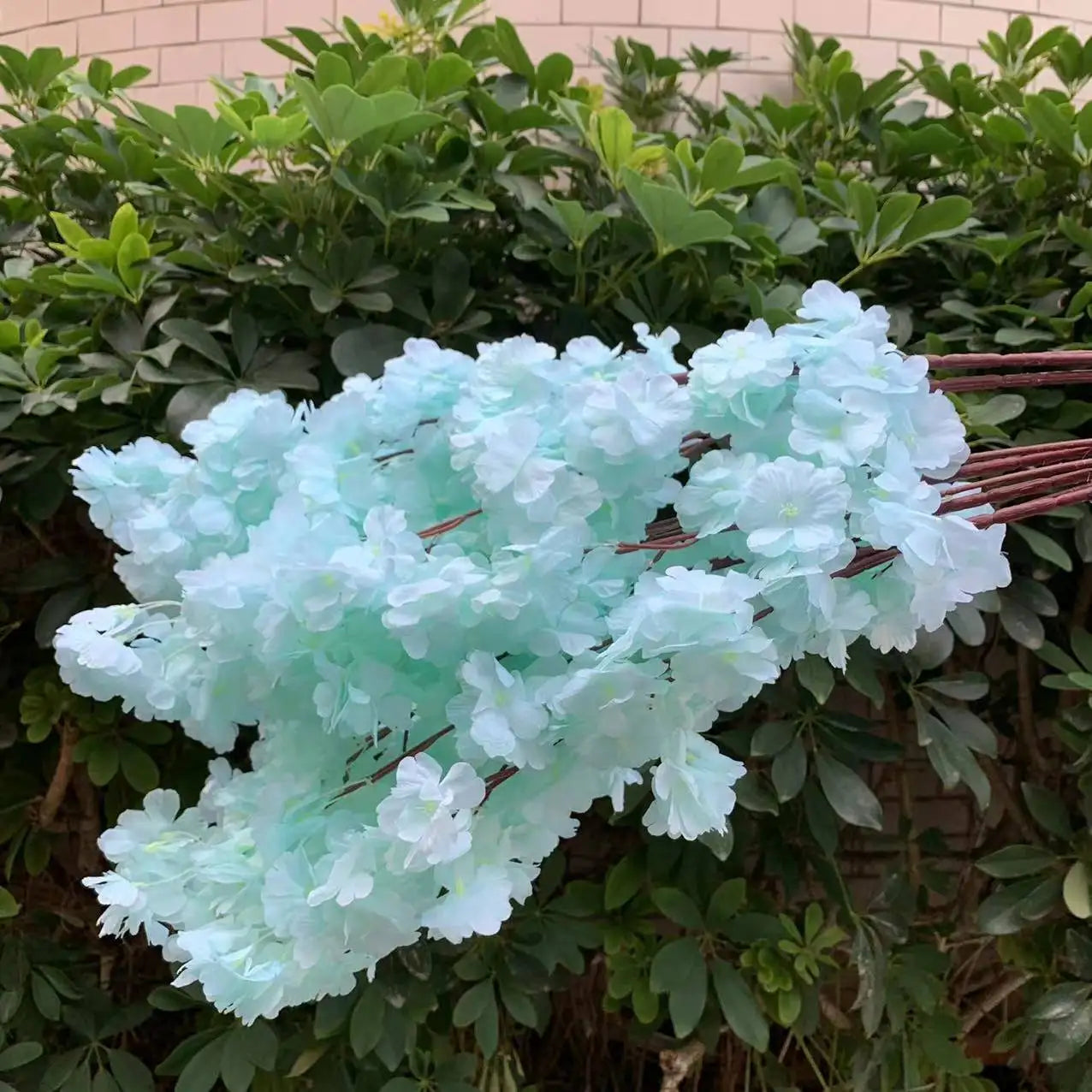 artificial cherry blossom branch, 80cm, silk cloth flowers for weddings, birthdays, parties, home and office decoration, indoor flower arrangement accessory