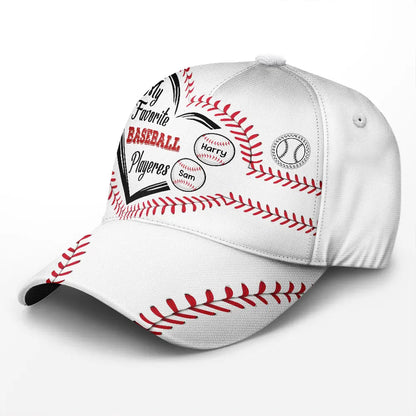 My Favorite Baseball Players - Personalized Classic Cap for Dads and Men, Comfortable Adjustable Baseball Hat, Ideal Gift for Father's Day, Birthdays, and Anniversaries