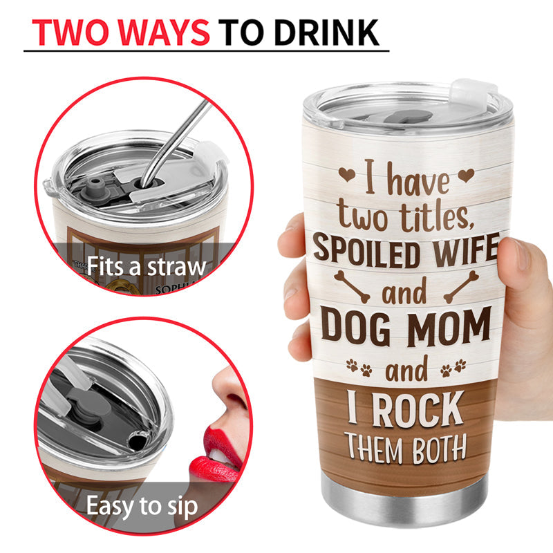 thank you best dog mom ever tumbler - mother gift - insulated stainless steel drinkware for dog lovers