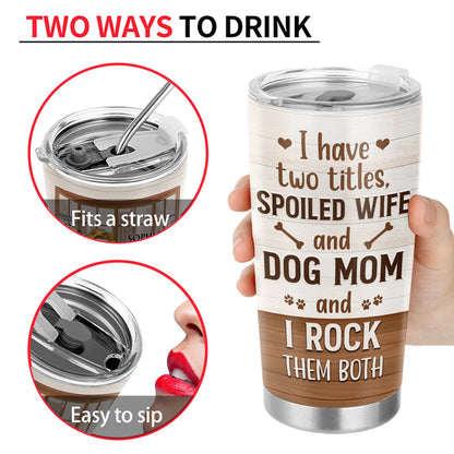 Thank You Best Dog Mom Ever Tumbler - Mother Gift - Insulated Stainless Steel Drinkware for Dog Lovers