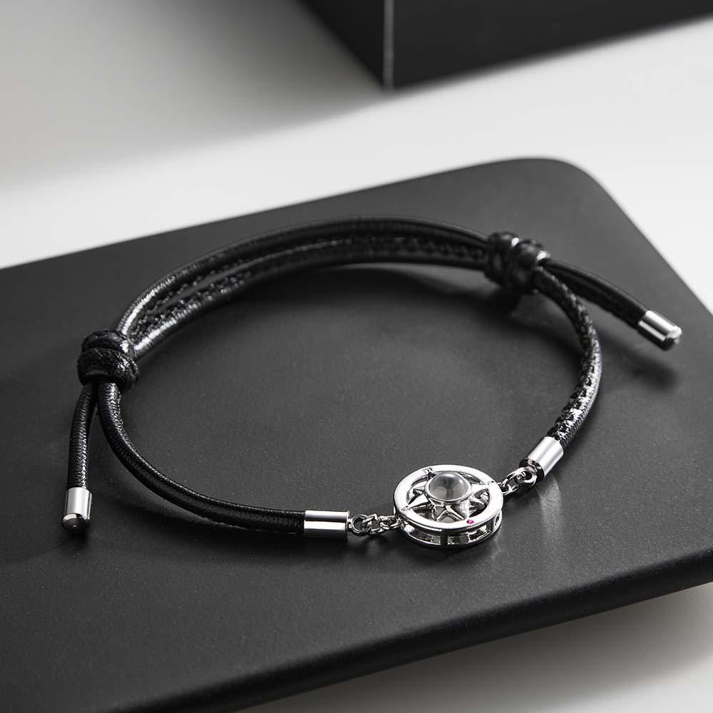 custom projection bracelet compass trendy simple gifts for men - stylish navigational bracelet for outdoor enthusiasts and fashion lovers