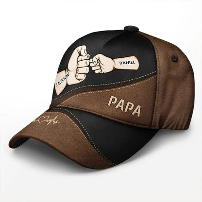 Fist Bump, Best Friends For Life Kid Pet Cap for Dads and Grandpas, Adjustable Classic Hat, Stylish Gift for Pet Lovers, Comfortable Polyester Cotton Blend