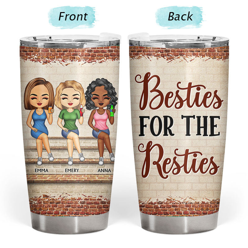we're not sugar and spice and everything nice we're sage and hood best friends tumbler - insulated travel mug - bestie gift for women, bff, friendship