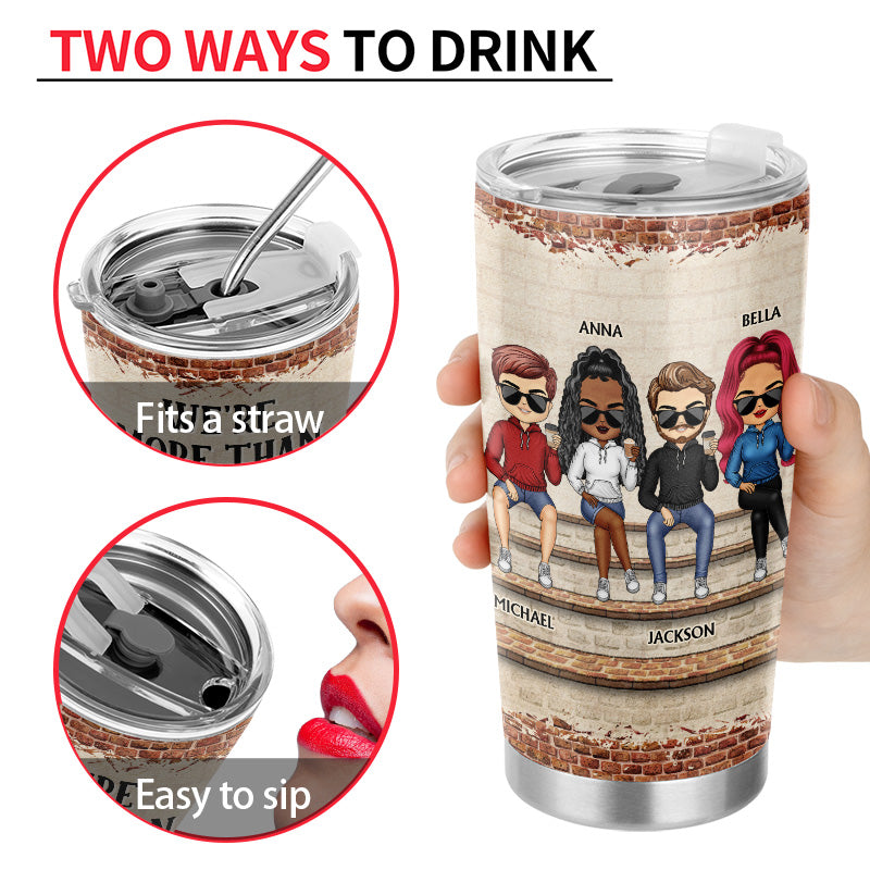 we're not sugar and spice and everything nice we're sage and hood best friends tumbler - insulated travel mug - bestie gift for women, bff, friendship