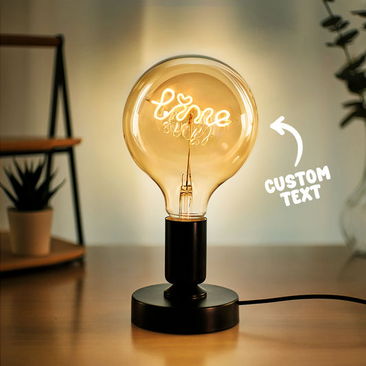 Vintage Edison LED Filament Modeling Lamp with Soft Warm Yellow Light Bulbs for Home Decoration and Romantic Evenings